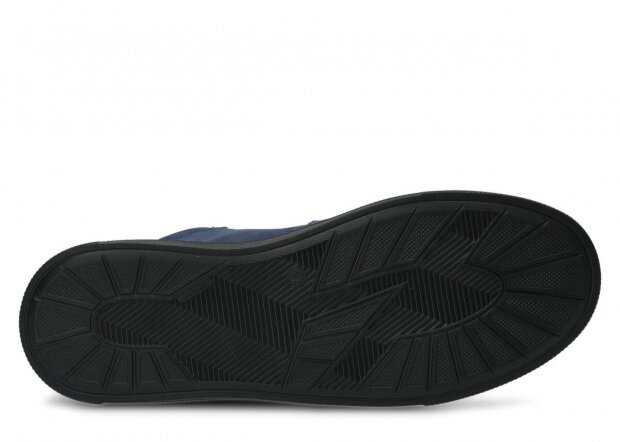 Pánské kotníkové trekové boty NAGABA 4181 tmavě modrá samuel kožené