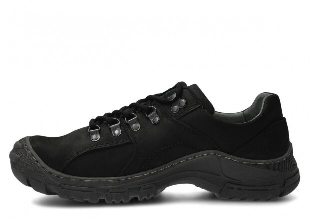 Pánské nízké boty NAGABA 457 černá crazy kožené