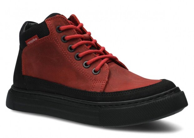 Kotníkové boty NAGABA 610 červená crazy koža