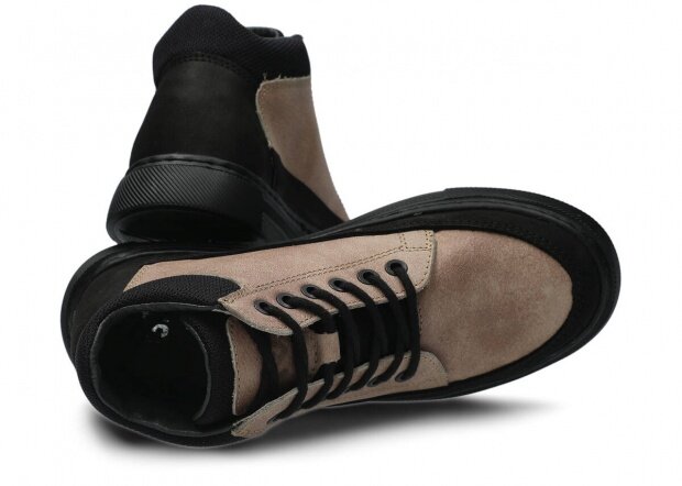 Kotníkové boty NAGABA 610 béžová mrak koža