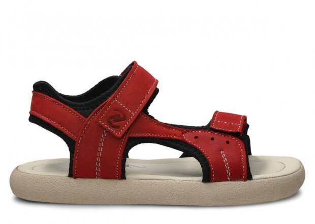 Dámské sandály NAGABA 025 červená parma kožené