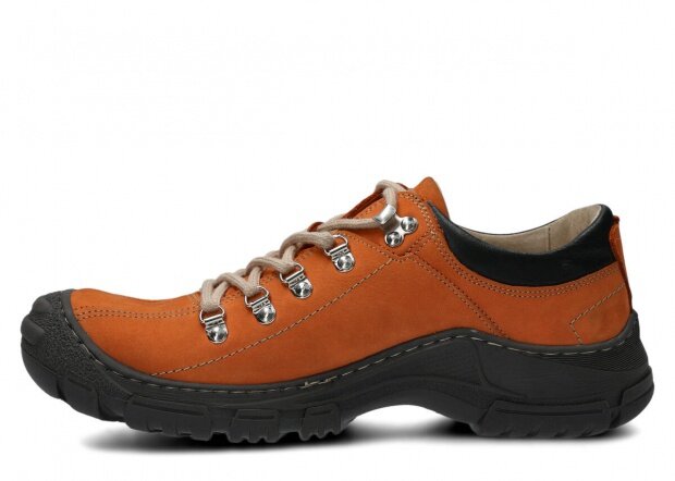 Pánské nízké trekové boty NAGABA 455 HOCZ oranžová campari kožené