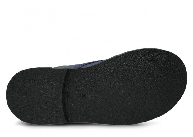 Kotníkové trekové boty NAGABA 079 tmavě modrá mrak kožené
