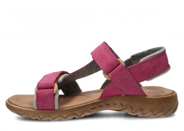 Dámské sandály NAGABA 168 růžová velur kožené