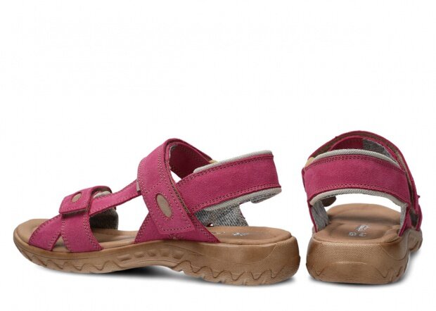 Dámské sandály NAGABA 168 růžová velur kožené