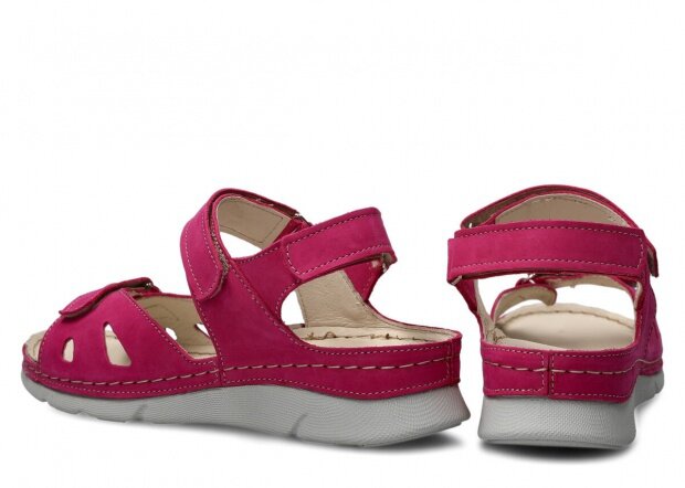 Dámské sandály NAGABA 102 růžová samuel kožené