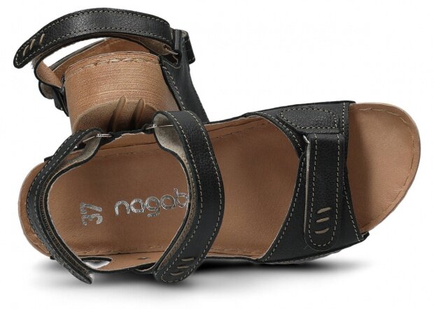 Dámské sandály NAGABA 359 černá rustic kožené