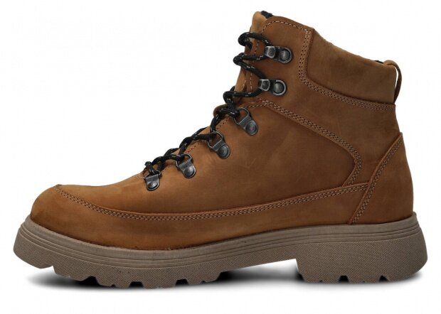 Kotníkové trekové boty NAGABA 287 hnědá crazy kožené