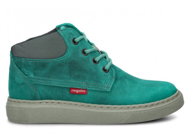 Dámské kotníkové boty NAGABA 615 smaragdová crazy kožené