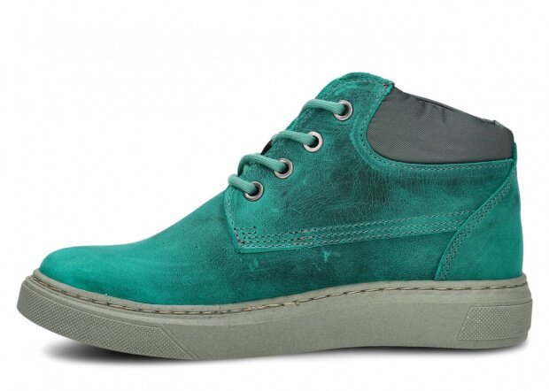 Dámské kotníkové boty NAGABA 615 smaragdová crazy kožené