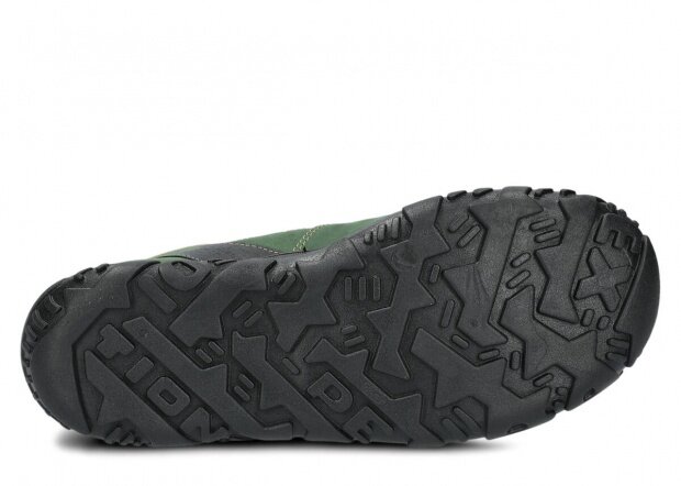 Kotníkové trekové boty NAGABA 240 zelená crazy kožené