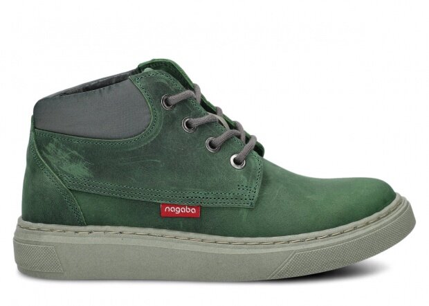 Dámské kotníkové boty NAGABA 615 zelená kožené