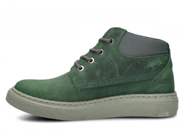 Dámské kotníkové boty NAGABA 615 zelená kožené