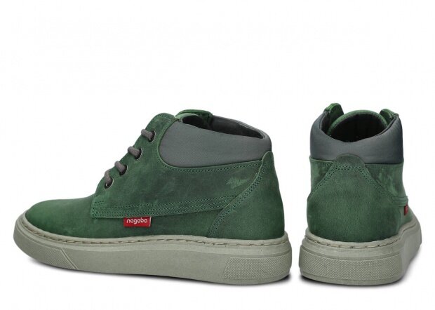 Dámské kotníkové boty NAGABA 615 zelená kožené