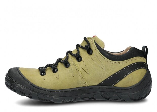 Nízké trekové boty NAGABA 241 zelená barka kožené
