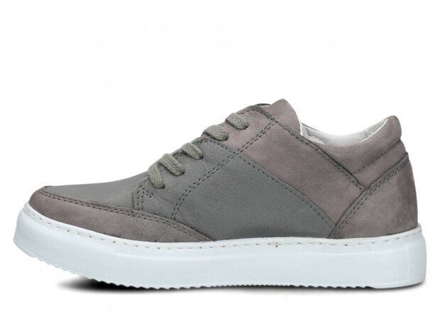 POLOBOTKY NAGABA 012 ŠEDÁ RUSTIC KOŽENÉ - 37