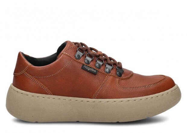 Polobotky NAGABA 314 hnědá mrak kožené