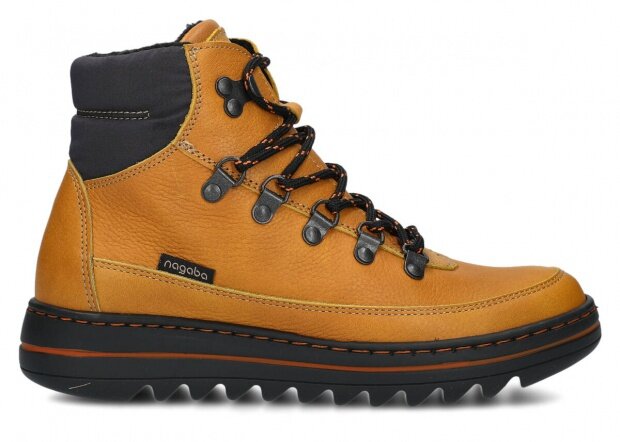 Dámské kotníkové boty NAGABA 609 žlutá mrak kožené