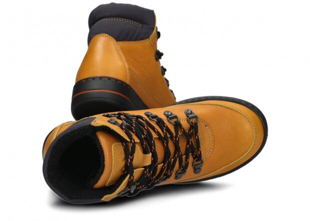 Dámské kotníkové boty NAGABA 609 žlutá mrak kožené