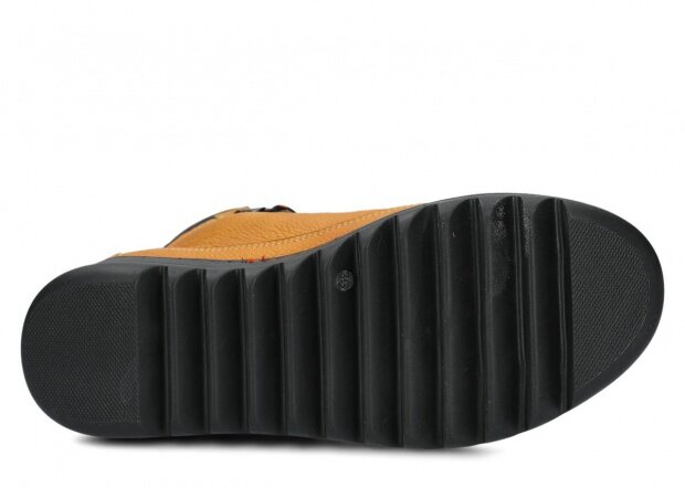 Dámské kotníkové boty NAGABA 609 žlutá mrak kožené