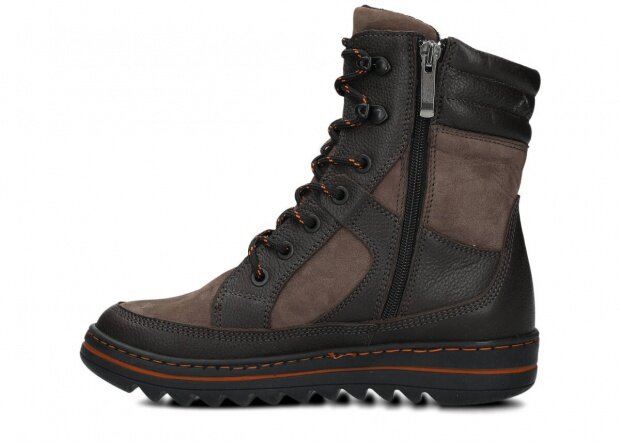 STŘEVÍCE PRO MLÁDEŽ MODEL 397 OLIVOVÁ FAEDA + FLEECE - VELIKOST 37