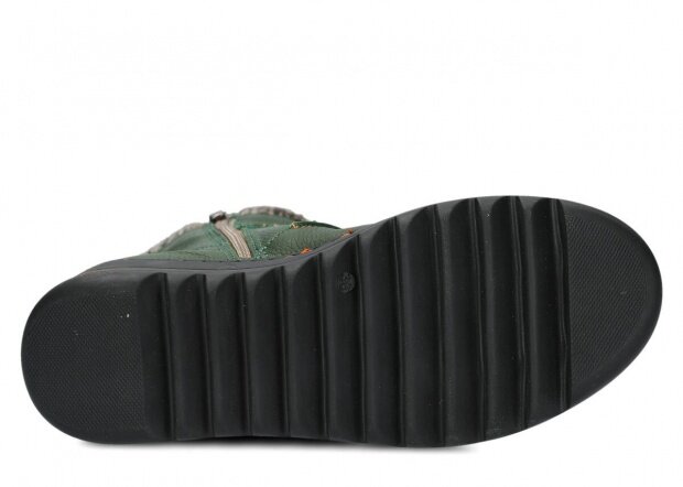 Dámské kotníkové boty NAGABA 337 zelená mrak kožené