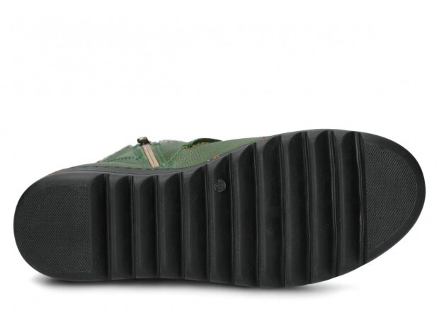 Dámské kotníkové boty NAGABA 329 zelená mrak kožené