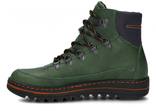Dámské kotníkové boty NAGABA 609 zelená mrak kožené