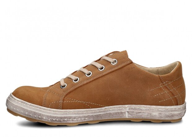 Pánské polobotky NAGABA 410 hnědá crazy kožené