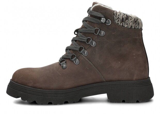 Kotníkové boty NAGABA 286 grafitová crazy kožené