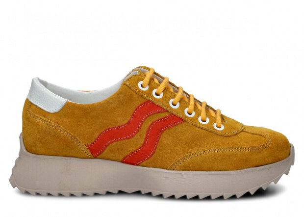 BOTY PRO MLÁDEŽ MODEL 127 ŽLUTÁ VELUR - VELIKOST 37