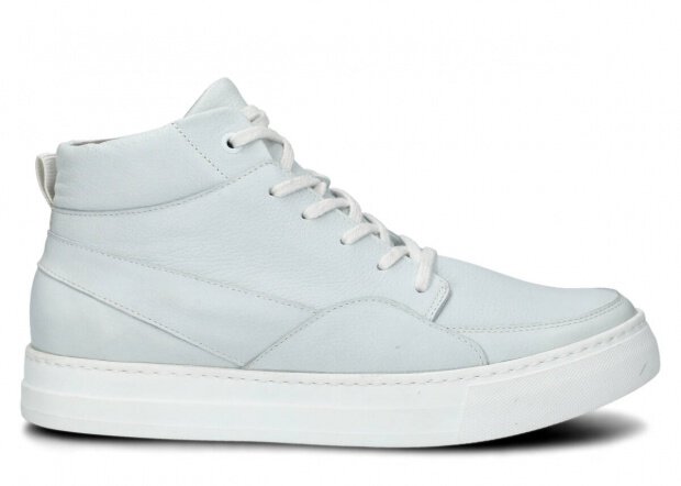 PÁNSKÁ STŘEVÍCE MODEL 418 BÍLÁ RUSTIC KOŽENÉ - VELIKOST 42