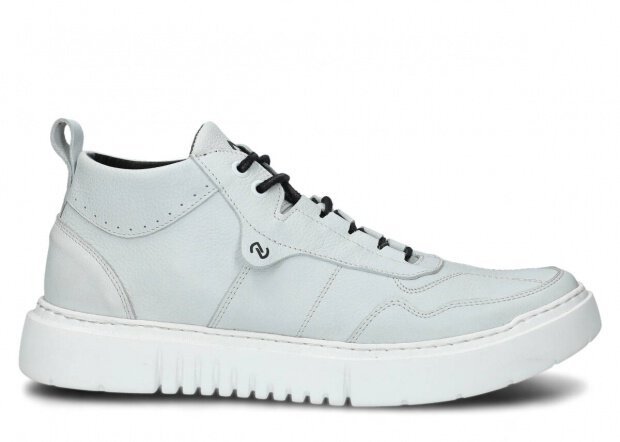 PÁNSKÁ STŘEVÍCE MODEL 4181 BÍLÁ RUSTIC KOŽENÉ - VELIKOST 42