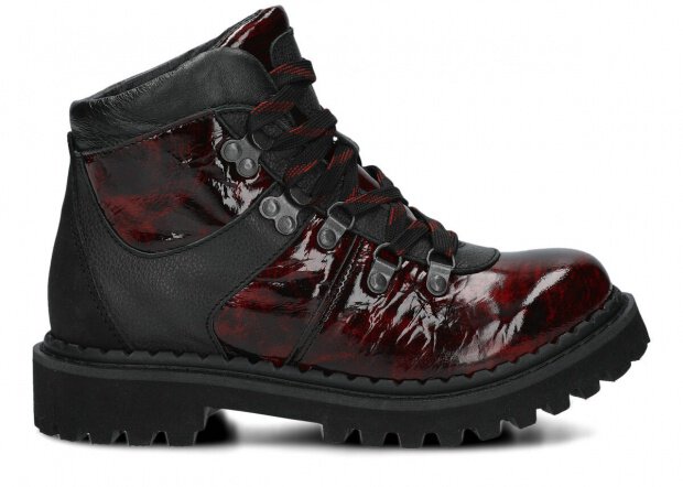 KOTNÍKOVÉ BOTY NAGABA 621 BORDÓ LAKIER - VELIKOST 37