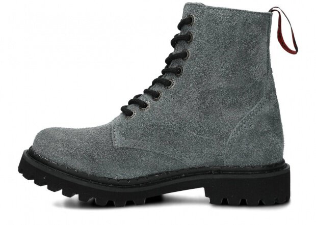 GLÁDY SHARK NAGABA 8H ŠEDÁ VELUR KOŽENÉ - VELIKOST 38