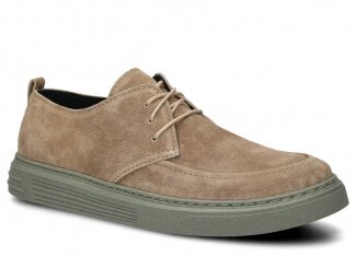 Pánské polobotky NAGABA 473 béžová velur wax kožené