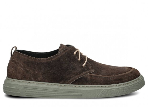 Pánské polobotky NAGABA 473 hnědá velur wax kožené