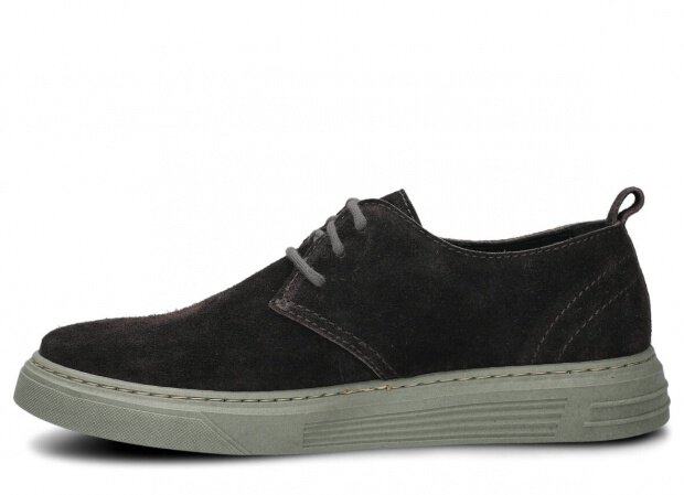 Pánské polobotky NAGABA 474 grafitová velur wax kožené