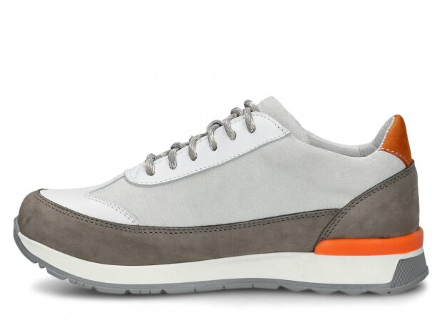 POLOBOTKY NAGABA 606 ŠEDÁ SAMUEL KOŽENÉ - 37