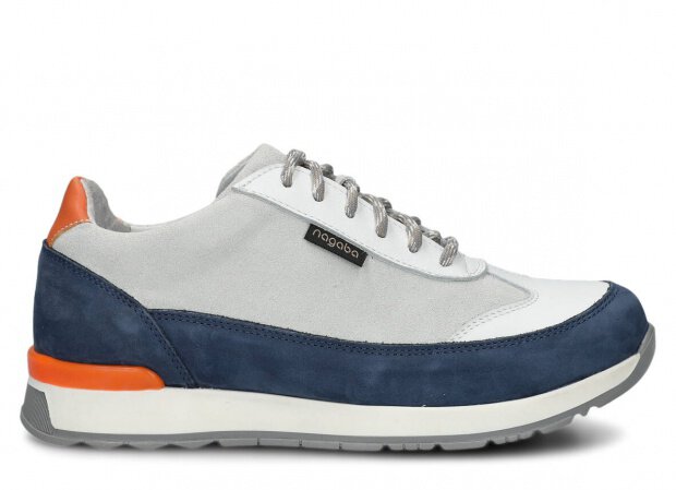 POLOBOTKY NAGABA 606 TMAVĚ MODRÁ SAMUEL KOŽENÉ - 37