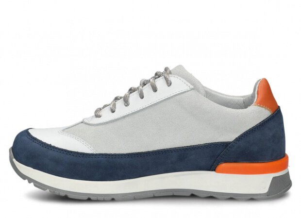 POLOBOTKY NAGABA 606 TMAVĚ MODRÁ SAMUEL KOŽENÉ - 37