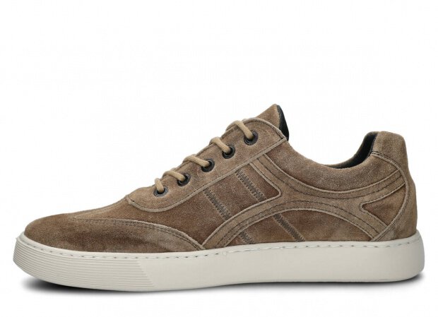 Pánské polobotky NAGABA 427 olivová velur wax kožené