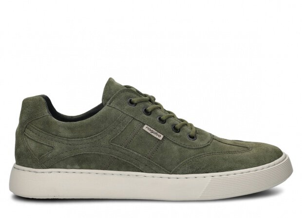 Pánské polobotky NAGABA 427 khaki velur kožené
