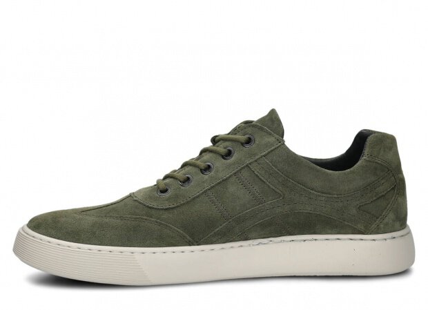 Pánské polobotky NAGABA 427 khaki velur kožené