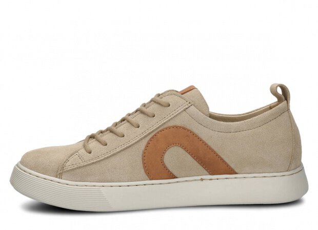 Polobotky NAGABA 611 béžová velur kožené