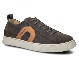 Polobotky NAGABA 611 grafitová velur kožené