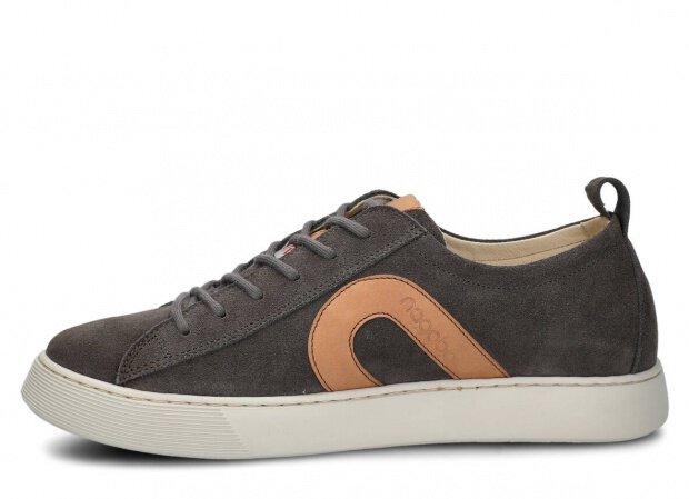 Polobotky NAGABA 611 grafitová velur kožené