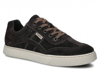 Pánské polobotky NAGABA 427 grafitová velur wax kožené