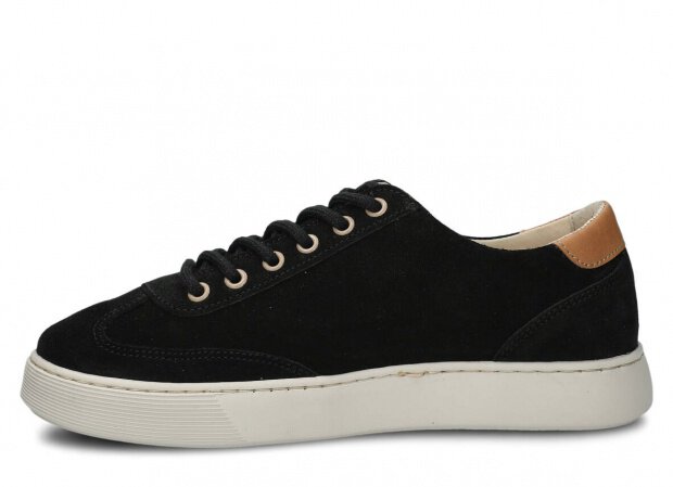 Polobotky NAGABA 612 černá velur kožené