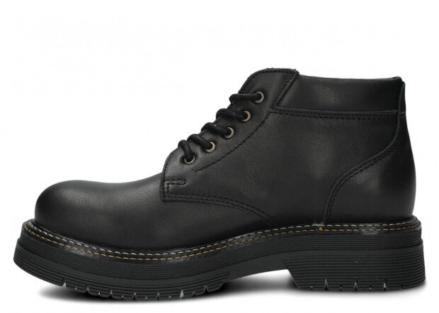 Dámské kotníkové boty EVENEMENT EV079 černá blue kožené